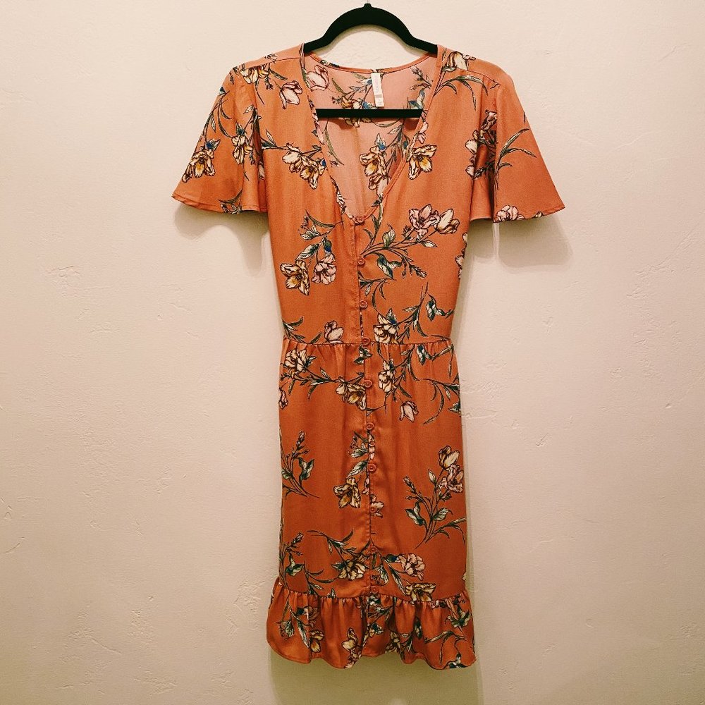 Pink, Floral Dress